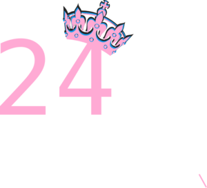 Pink Tilted Tiara And Number 24 Clip Art at  - vector