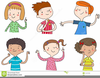 Children Thinking Clipart Image