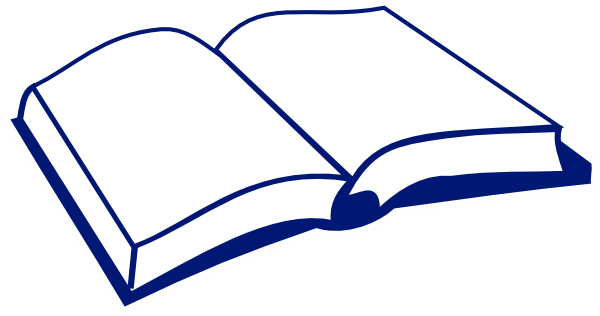 book clipart outline. Open Book