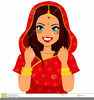 Cartoon Indian Women Clipart Image