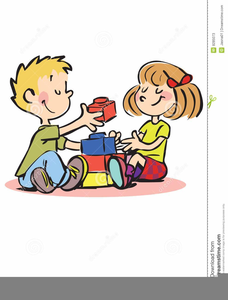 Clipart On Children Playing Image