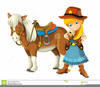Cowboy And Cowgirl Clipart Image