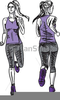 Female Runner Clipart Image