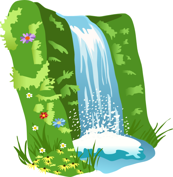 free clipart images waterfalls - photo #1