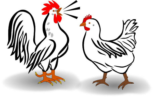 clipart rooster crowing - photo #31