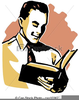 Reading Bible Clipart Image