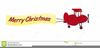 Santa Airplane Clipart Image