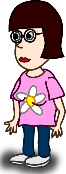 Girl Cartoon Character Clip Art at Clker.com - vector clip art online