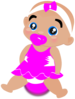 Pink Baby Girl Clip Art