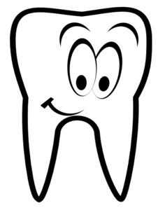 tooth clipart black and white - photo #23