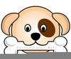 Puppie With Ball Clipart Image