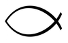 Ichthus Fish Symbol Clipart Image