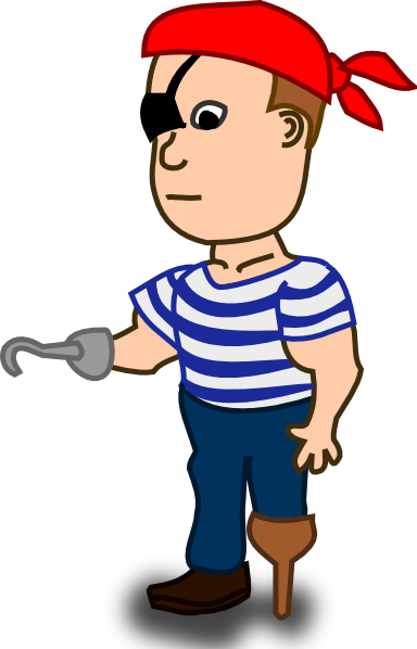 free clipart pirates. Man clip art