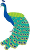 Vintage Peacock Clipart Image