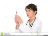 Nurse With Syringe Clipart Image