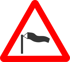Road Signs Crosswind Clip Art