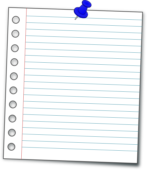 Notebook Paper Clip Art at Clker.com - vector clip art online, royalty