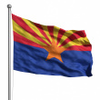Flag Of Arizona Isolated Image
