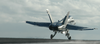 An F/a-18c Hornet Launches From The Flight Deck Image