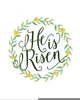 Easter He Is Risen Clipart Image
