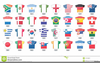 Soccer World Cup Flags Clipart Image