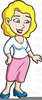 Mom On Phone Clipart Image