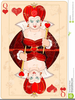 Queen Of Hearts Playing Card Clipart Image