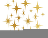 Free Twinkling Stars Clipart Image