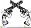 Cross Pistol Clipart Image