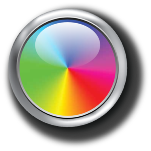 Rainbow Circle Button Clip Art