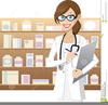 Female Scientist Clipart Image