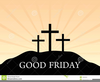 Three Crosses On Hill Clipart Image