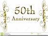 Free Clipart Golden Wedding Anniversary Image