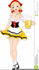 Beer Wench Clipart Image