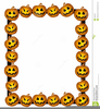 Free Pumpkin Border Clipart Image