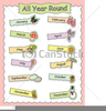 Month Name Clipart Image
