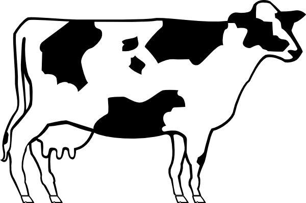clip art cow outline - photo #8