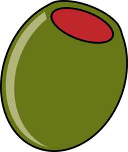 Olive At 20 Deg. Angle Clip Art at Clker.com - vector clip art online