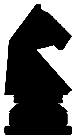 Clipart Knight On Horse. Chess Pieces clip art