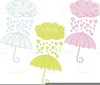 Wedding Shower Umbrellas Clipart Image