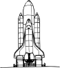 Space Shuttle Liftoff Clip Art