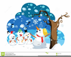 Snowman On The Beach Clipart Image