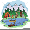 Camping Scenes Clipart Image