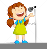 Clipart Of Teen Singing Image
