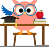 Teacher Owl Clipart Image