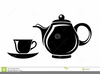 Black And White Teapot Clipart Image