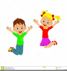Children Jumping Clipart Free Image