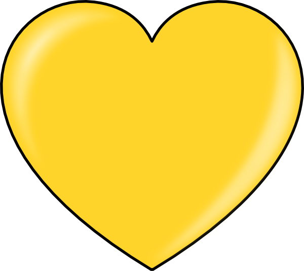 gold heart clip art free - photo #2