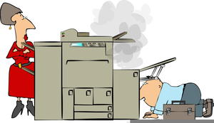 Copier Repair Clipart Image