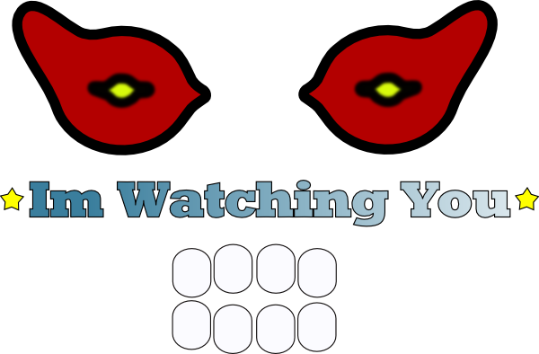 clip art eyes watching you - photo #3